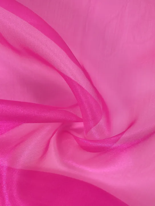Organza 👗 tkanina dekoracyjna na sukienkę fuksja ✂YardTkaniny✂