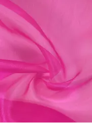 Organza 👗 tkanina dekoracyjna na sukienkę fuksja ✂YardTkaniny✂