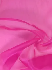 Organza 👗 tkanina dekoracyjna na sukienkę fuksja ✂YardTkaniny✂