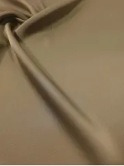 Satyna 👗 sztuczny jedwab na sukienkę dymiony beż ✂ YardTkaniny ✂