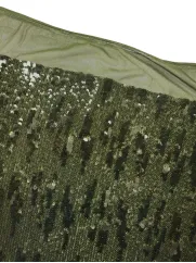 Cekin na siatce drobny 👗 na sukienkę wieczorową khaki ✂ YardTkaniny ✂