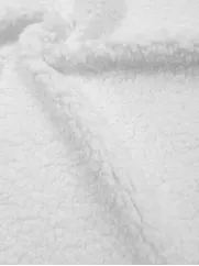 Sztuczne futro👗 tkanina tedi Sherpa na kamizelkę biały ✂ YardTkaniny ✂