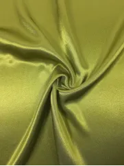 Żorżeto Atłas 👗 dekoracyjna tkanina limonka na obrus ✂ YardTkaniny ✂