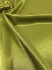 Żorżeto Atłas 👗 dekoracyjna tkanina limonka na obrus ✂ YardTkaniny ✂