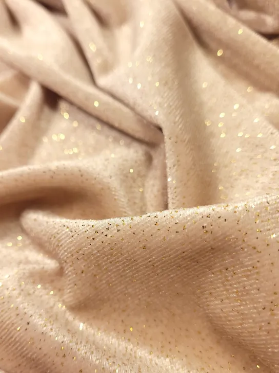 Welur Kuba 👗 mięciutki materiał na sukienke brokatową ✂ YardTkaniny ✂