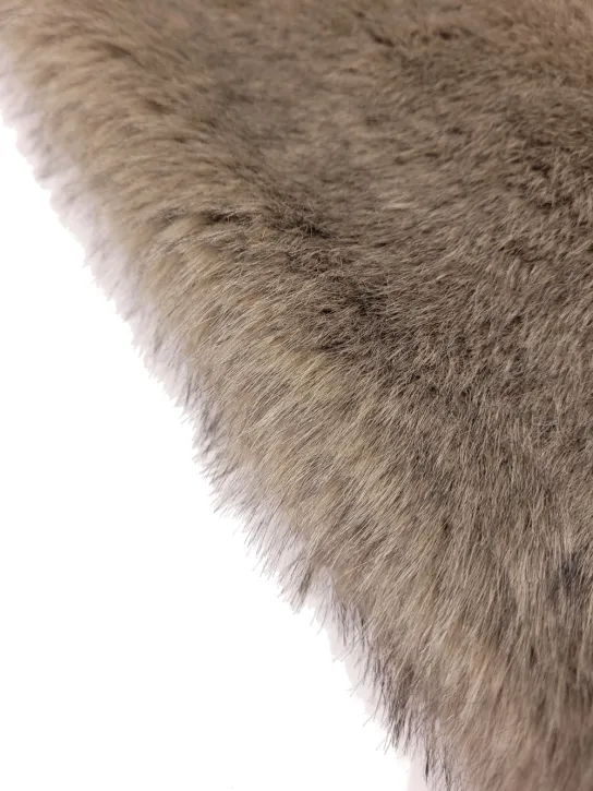 Sztuczne futro👗 na brode fursuit czekoladowy brąz ✂ YardTkaniny ✂