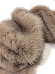 Sztuczne futro👗 na brode fursuit czekoladowy brąz ✂ YardTkaniny ✂