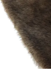 Sztuczne futro👗 na brode fursuit czekoladowy brąz ✂ YardTkaniny ✂