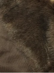 Sztuczne futro👗 na brode fursuit czekoladowy brąz ✂ YardTkaniny ✂