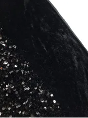 Miękki cekin na welurze 👗 złoty materiał na ścianki ✂ YardTkaniny ✂