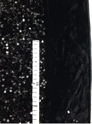 Miękki cekin na welurze 👗 złoty materiał na ścianki ✂ YardTkaniny ✂