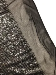 Cekin Prosty 👗 srebrne cekiny na elastycznej siatce ✂ YardTkaniny ✂