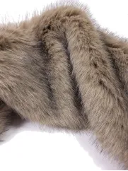 Sztuczne futro👗 na brode fursuit czekoladowy brąz ✂ YardTkaniny ✂