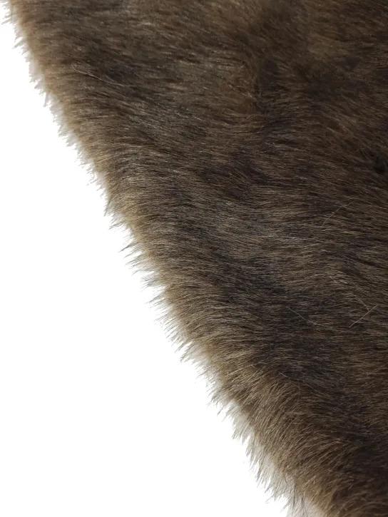 Sztuczne futro👗 na brode fursuit czekoladowy brąz ✂ YardTkaniny ✂