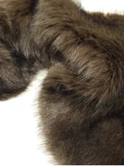 Sztuczne futro👗 na brode fursuit czekoladowy brąz ✂ YardTkaniny ✂