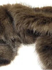 Sztuczne futro👗 na brode fursuit czekoladowy brąz ✂ YardTkaniny ✂