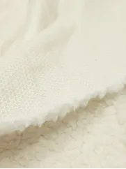 Sztuczne futro👗 tkanina tedi Sherpa na kamizelkę ecru ✂ YardTkaniny ✂