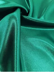 Żorżeto Atłas 👗 dekoracyjna tkanina szmarag na obrus ✂ YardTkaniny ✂
