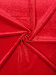 Welur Kuba 👗 mięciutki materiał na sukienkę czerwony ✂ YardTkaniny ✂