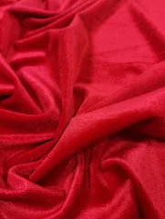 Welur Kuba 👗 mięciutki materiał na sukienkę czerwony ✂ YardTkaniny ✂