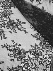 Koronka francuska 👗 delikatne kwiaty na sukienkę boho ✂ YardTkaniny ✂