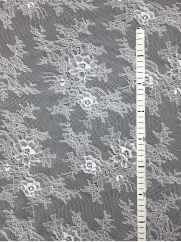 Koronka francuska 👗 delikatne kwiaty na sukienkę boho ✂ YardTkaniny ✂