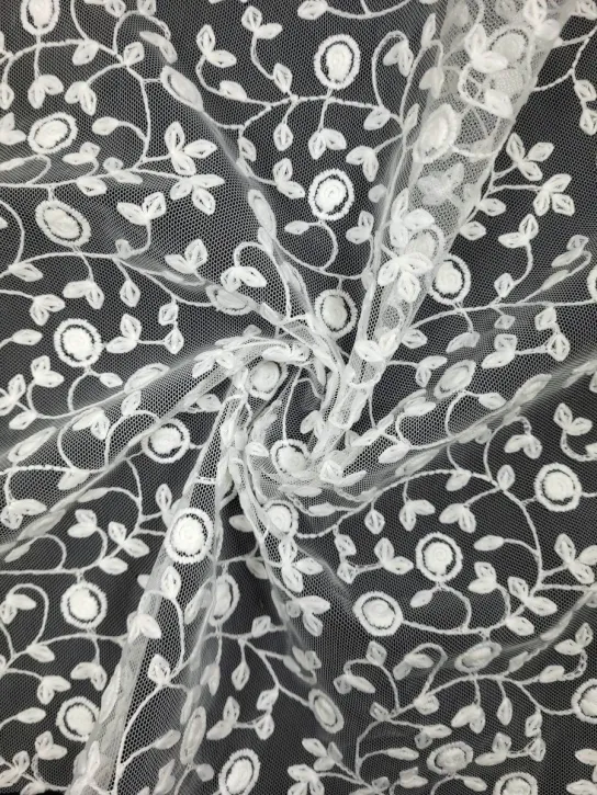 Koronka 👗drobne kwiatki na sukienkę komunijną ecru ✂ YardTkaniny ✂