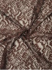 Koronka 👗 gipiura brązowa w kwiaty na sukienkę ✂ YardTkaniny ✂