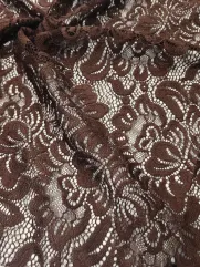 Koronka 👗 gipiura brązowa w kwiaty na sukienkę ✂ YardTkaniny ✂