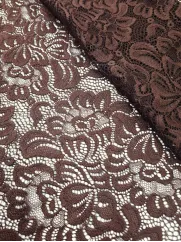 Koronka 👗 gipiura brązowa w kwiaty na sukienkę ✂ YardTkaniny ✂
