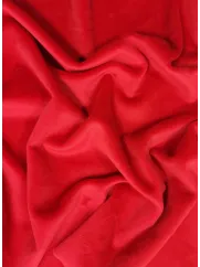 Welur Soft👗 intensywna czerwień dzianina na dres ✂ YardTkaniny ✂