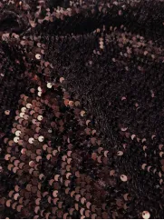 Miękki cekin na welurze 👗 materiał na dekoracje ecru  ✂YardTkaniny✂