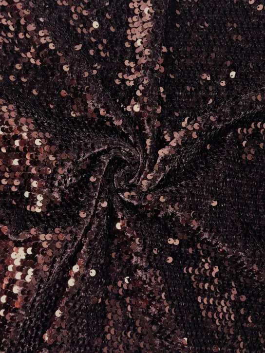 Miękki cekin na welurze 👗 materiał na dekoracje ecru  ✂YardTkaniny✂