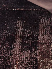 Miękki cekin na welurze 👗 materiał na dekoracje ecru  ✂YardTkaniny✂