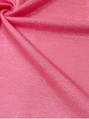 Lurex Moonlight 👗 słodki różowy materiał dekoracyjny ✂ YardTkaniny ✂