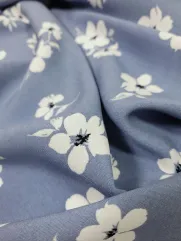 Tkanina wiskoza 👗 na sukienkę materiał w kwiatki ✂ YardTkaniny ✂