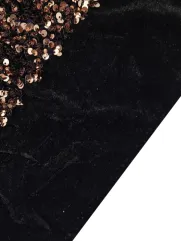 Miękki cekin na welurze 👗 materiał na dekoracje turkus ✂YardTkaniny✂