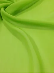 Szyfon 👗przewiewny materiał szyfon na spódnicę limonka ✂ YardTkaniny ✂