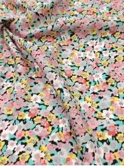 Tkanina wiskoza 👗 na sukienkę materiał w kwiatki ✂ YardTkaniny ✂