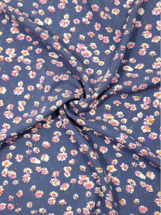 Tkanina wiskoza 👗 na sukienkę materiał w kwiatki ✂ YardTkaniny ✂