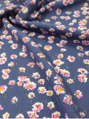 Tkanina wiskoza 👗 na sukienkę materiał w kwiatki ✂ YardTkaniny ✂