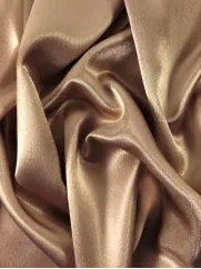 Żorżeto Atłas 👗 dekoracyjna tkanina cappuccino ✂ YardTkaniny ✂