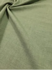 Tkanina len-imitacja Vintage - khaki