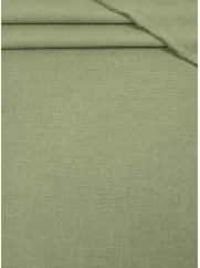 Tkanina len-imitacja Vintage - khaki