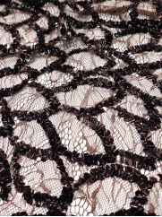 Koronka 👗 gipiura czarna w kwiaty na sukienkę ✂ YardTkaniny ✂