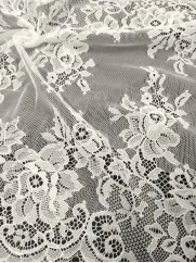 Koronka francuska 👗 delikatne kwiaty na sukienkę boho ✂ YardTkaniny ✂