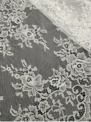 Koronka francuska 👗 delikatne kwiaty na sukienkę boho ✂ YardTkaniny ✂