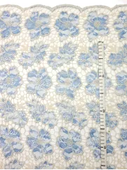 koronka  👗w kwiaty haftowane czeerwone na sukienkę ✂ YardTkaniny ✂