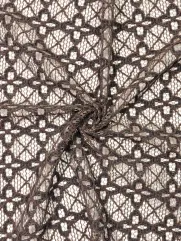 Koronka bawełniana 👗materiał na sukienkę brąz ✂ YardTkaniny ✂