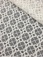 Koronka bawełniana 👗materiał na sukienkę brąz ✂ YardTkaniny ✂